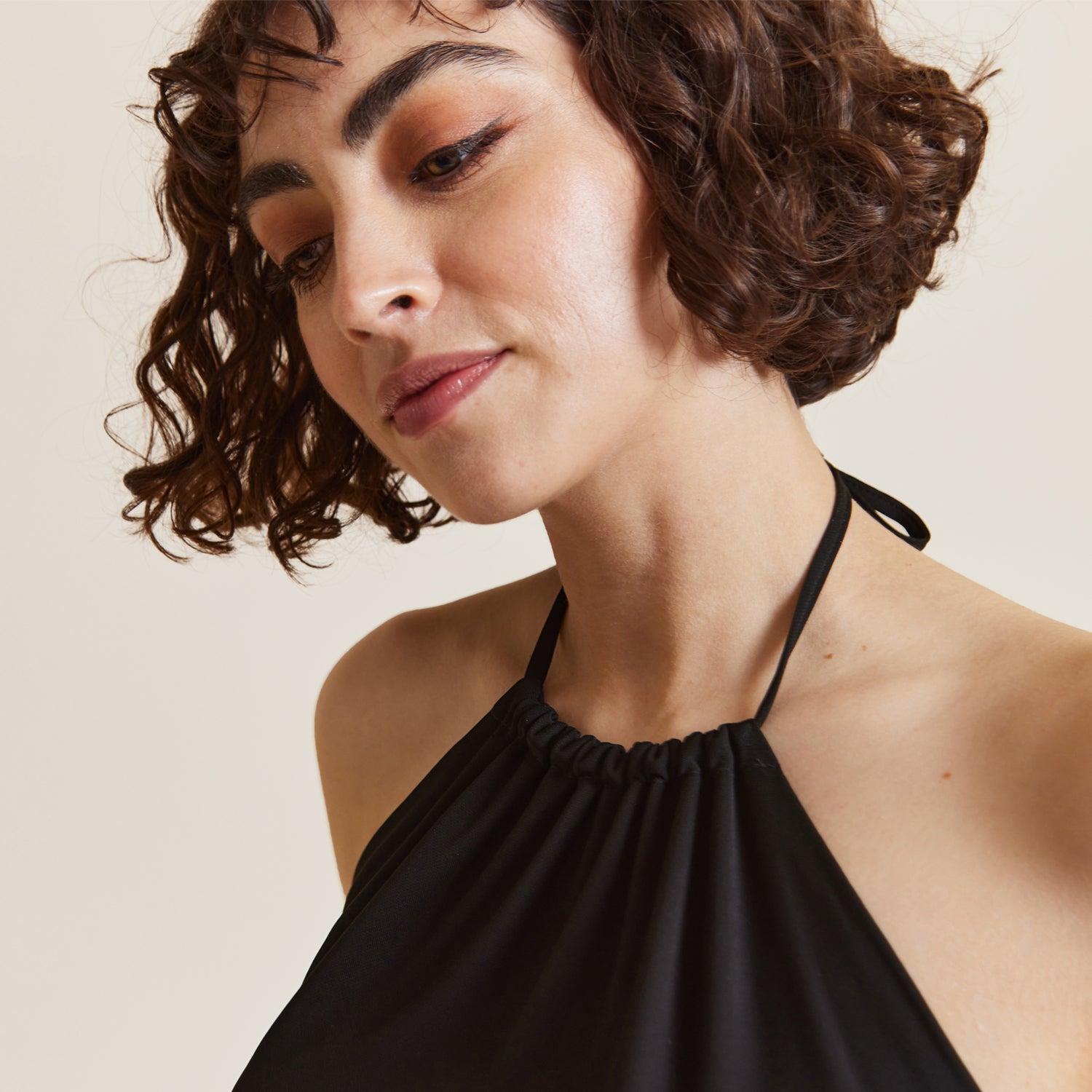 Have - Nots Black Halter Neck Top by Me&Thee