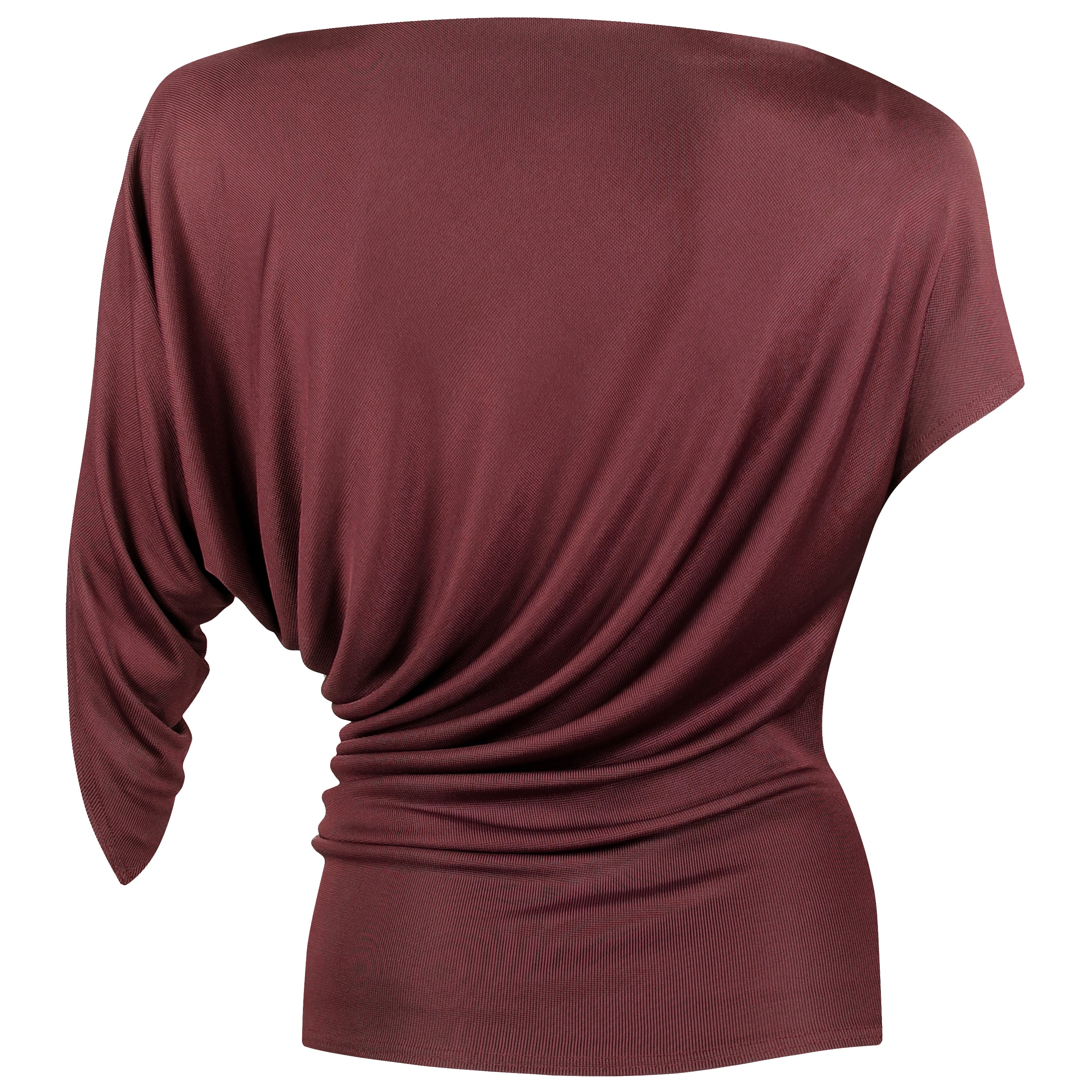 In Spades Claret A-symmetric Top By Me & Thee