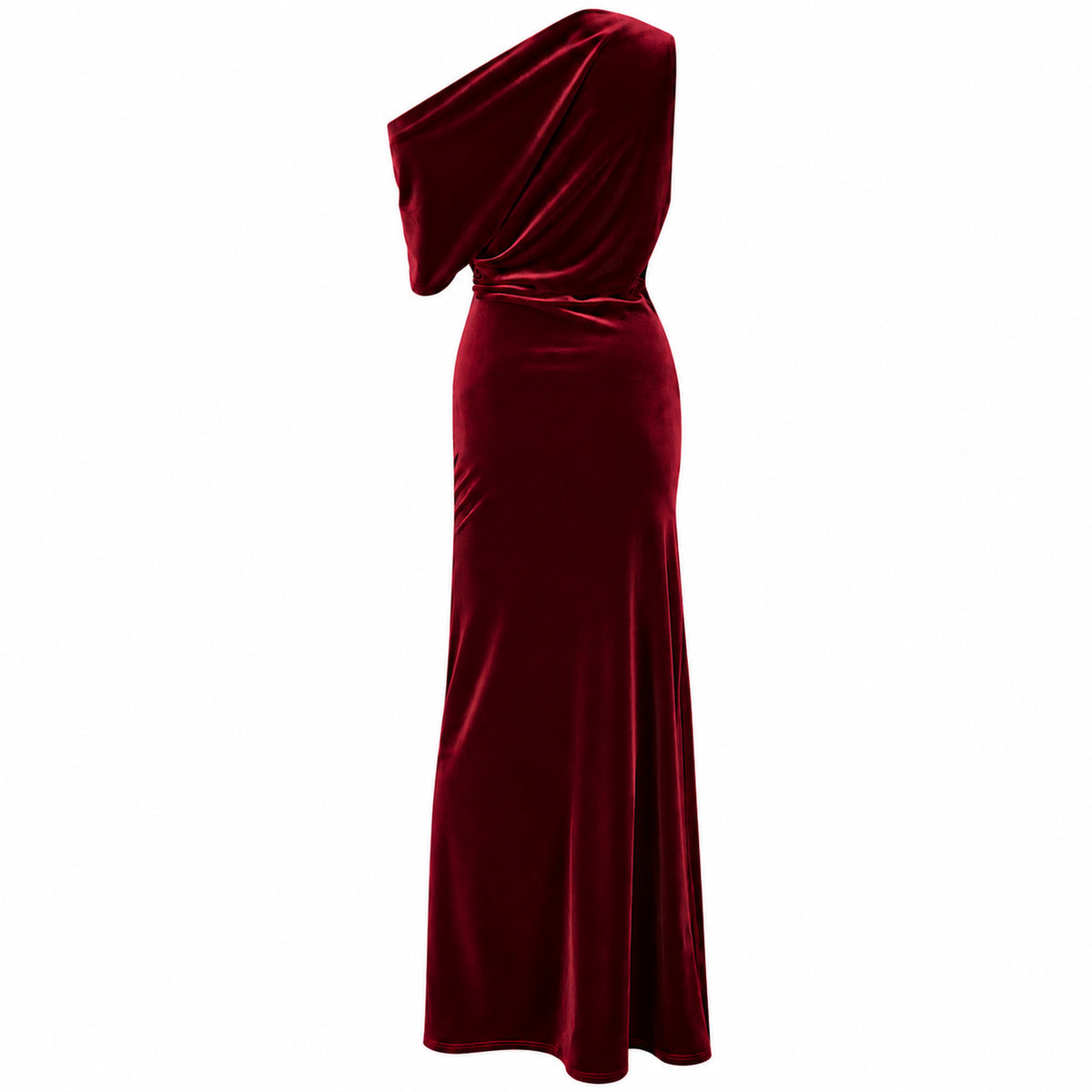 Rhyme Nor Reason burgundy velvet maxi dress by Me&Thee