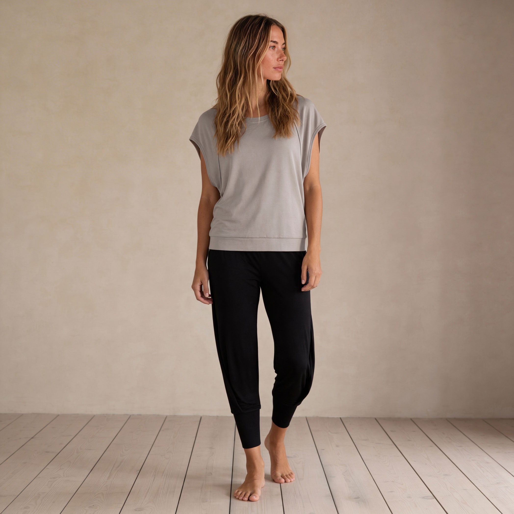 SOMBRIO Smartcel Boat Neck Sweat-Shirt In Pale Grey