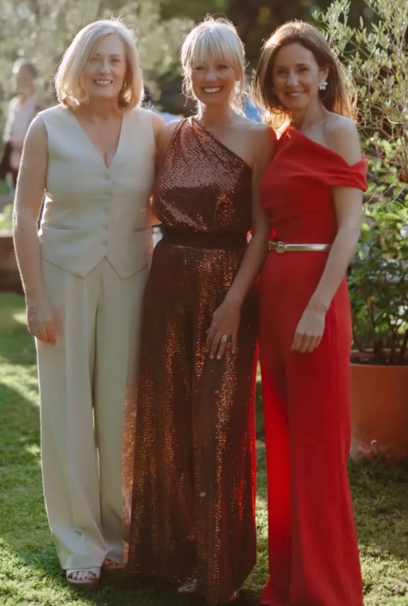 Lady Luck copper sequin wide flare jumpsuit by Me&Thee