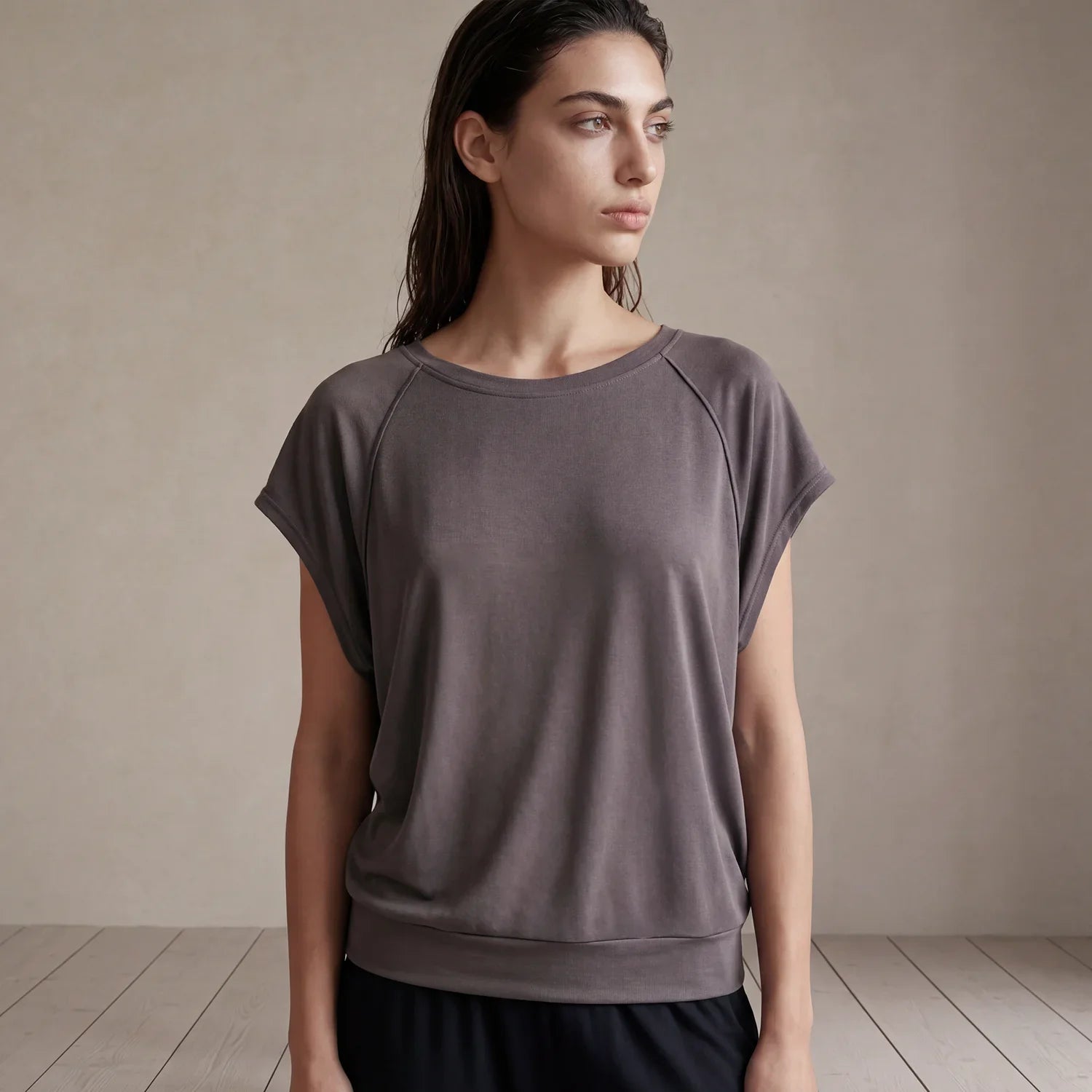 OKITU Smartcel Boat Neck Sweat-Shirt In Grey