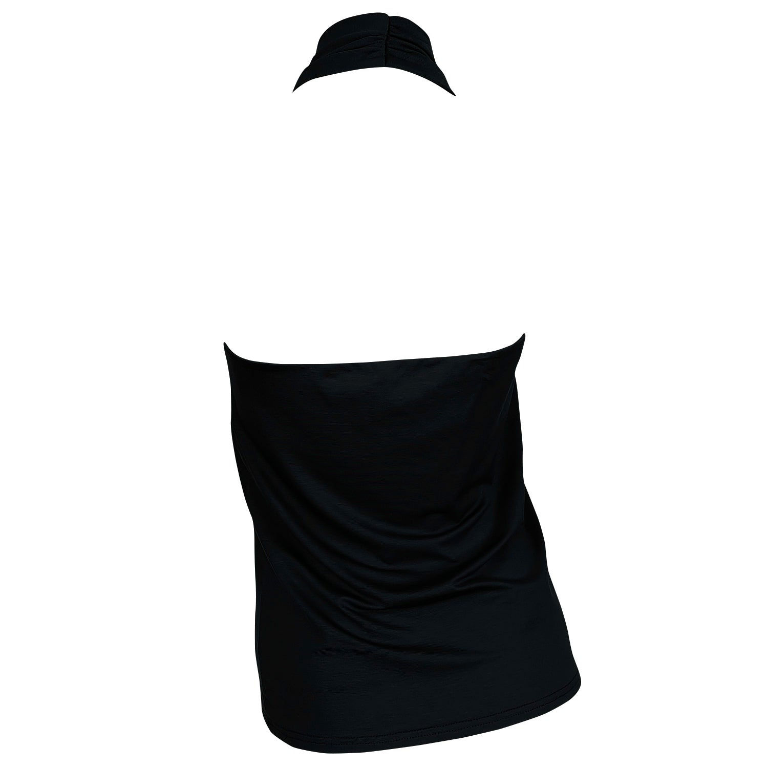 Hindsight Black Halter Neck Top By Me&Thee